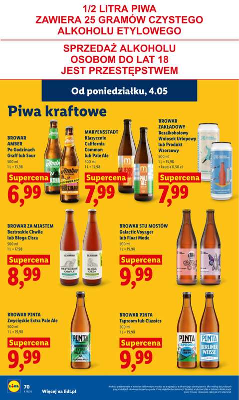 Lidl - gazetka promocyjna Oferta od poniedziałku od poniedziałku 04.05 do środy 06.05 - strona 76