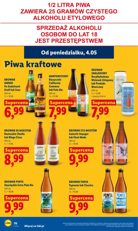Lidl - gazetka promocyjna Oferta od poniedziałku od poniedziałku 04.05 do środy 06.05 - strona 76