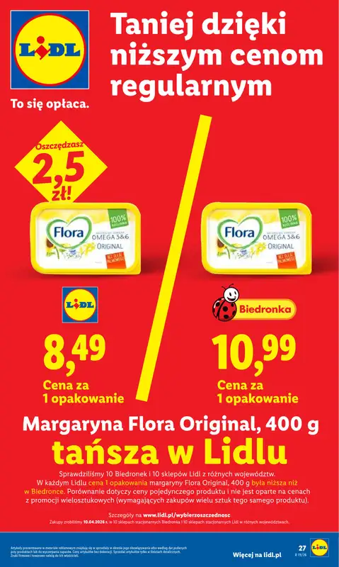 Lidl - gazetka promocyjna Oferta od poniedziałku od poniedziałku 04.05 do środy 06.05 - strona 27