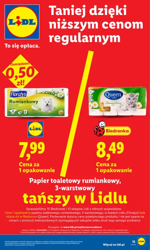 Lidl - gazetka promocyjna Oferta od poniedziałku od poniedziałku 04.05 do środy 06.05 - strona 15