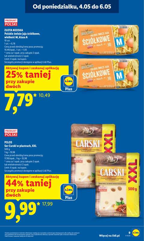 Lidl - gazetka promocyjna Oferta od poniedziałku od poniedziałku 04.05 do środy 06.05 - strona 9