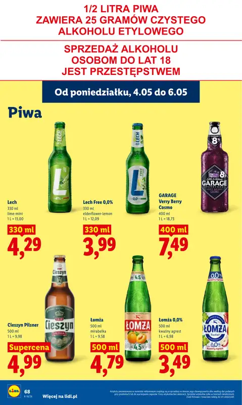 Lidl - gazetka promocyjna Oferta od poniedziałku od poniedziałku 04.05 do środy 06.05 - strona 74