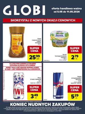 Globi - gazetka promocyjna Gazetka Globi od wtorku 05.05 do poniedziałku 11.05
