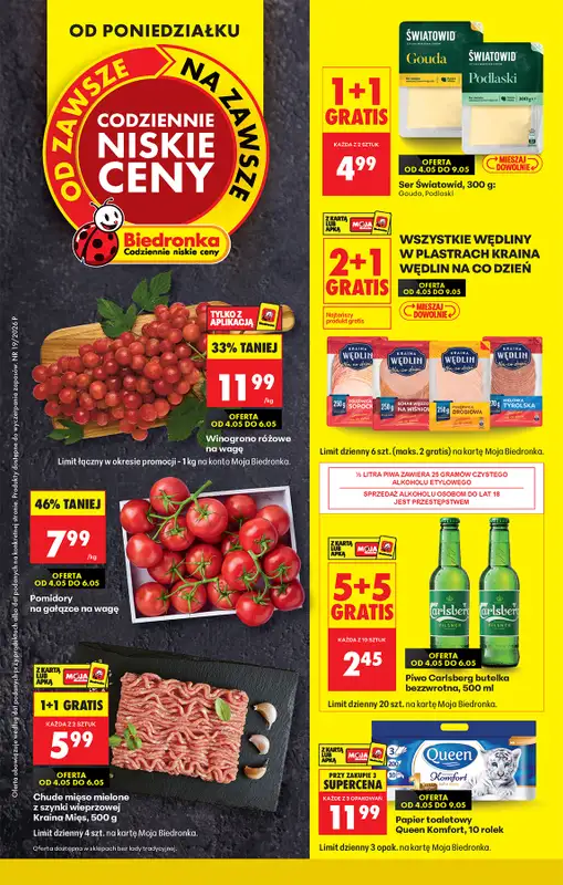 Biedronka - gazetka promocyjna Od poniedziałku  