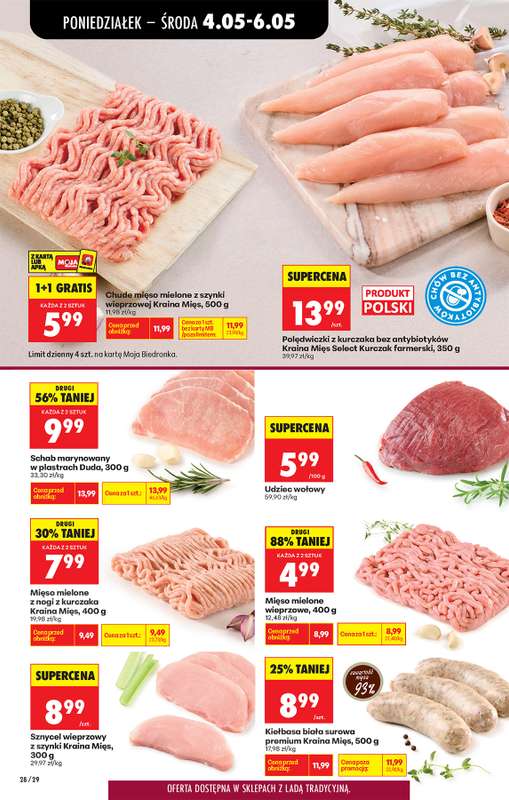Biedronka - gazetka promocyjna Od poniedziałku, Z ladą tradycyjną od poniedziałku 04.05 do soboty 09.05 - strona 30