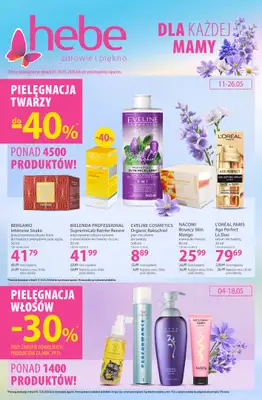 Hebe - gazetka promocyjna Gazetka od poniedziałku 04.05 do poniedziałku 18.05