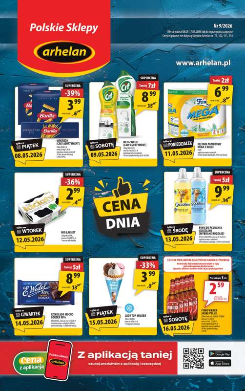 Arhelan - gazetka promocyjna Gazetka od piątku 08.05 do niedzieli 17.05