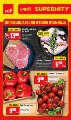 POLOmarket - gazetka promocyjna Super hity od poniedziałku 04.05 do wtorku 05.05