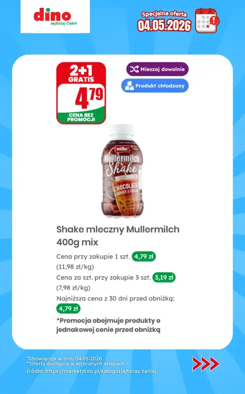 Dino - gazetka promocyjna Specjalna oferta na 04.05.2026 - promocje spoza gazetki od poniedziałku 04.05 do poniedziałku 04.05 - strona 6