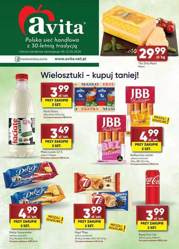 Avita - gazetka promocyjna Gazetka od środy 06.05 do wtorku 12.05