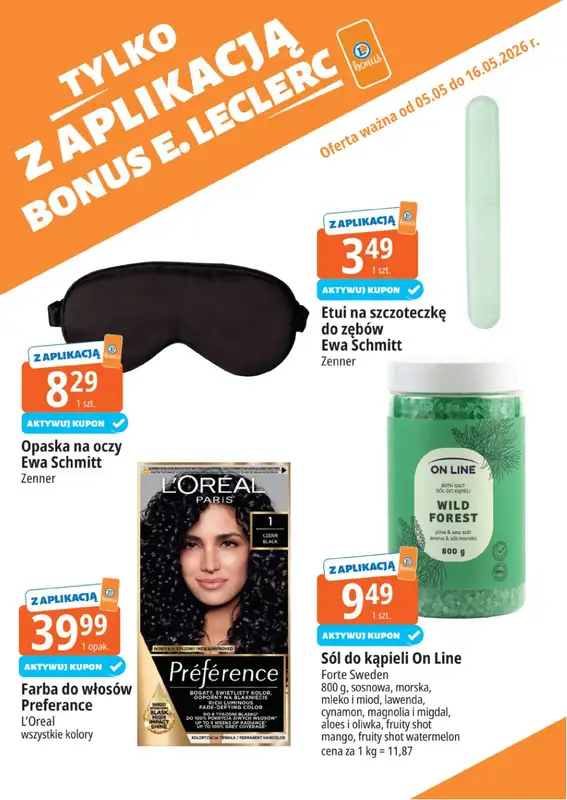 Leclerc - gazetka promocyjna Kupuj tanio z bonus od wtorku 05.05 do soboty 16.05 - strona 5