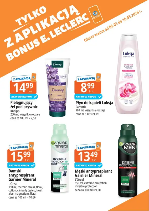 Leclerc - gazetka promocyjna Kupuj tanio z bonus od wtorku 05.05 do soboty 16.05 - strona 6
