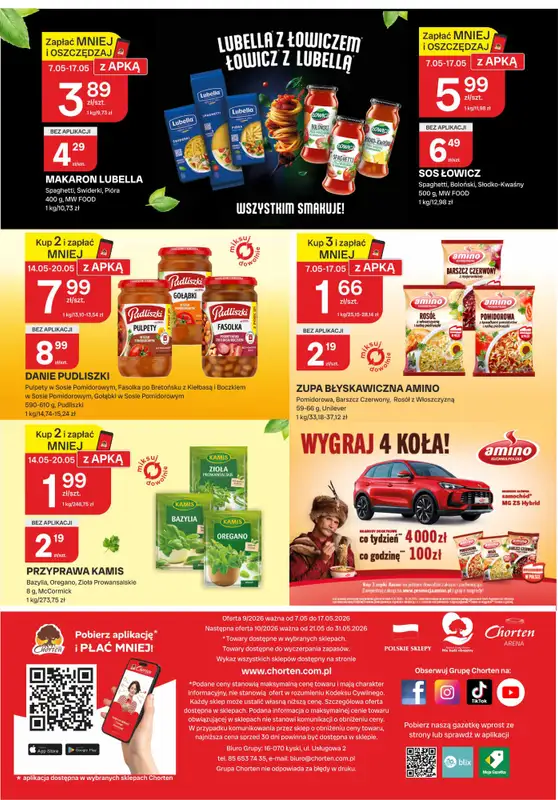 Chorten - gazetka promocyjna Gazetka Podlaskie Market od czwartku 07.05 do niedzieli 17.05 - strona 8