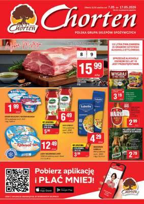 Chorten - gazetka promocyjna Gazetka Mazowsze Market od czwartku 07.05 do niedzieli 17.05
