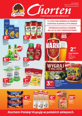 Chorten - gazetka promocyjna Gazetka Małopolska, Śląsk, Podkarpacie, Opolskie Market od czwartku 07.05 do niedzieli 17.05