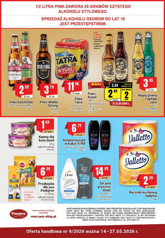 Premium Nasz Sklep - gazetka promocyjna Gazetka Premium Nasz Sklep od czwartku 14.05 do środy 27.05 - strona 6