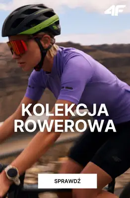 4F - gazetka promocyjna Kolekcja rowerowa – styl i wygoda na każdej trasie od poniedziałku 04.05 