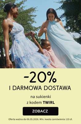 bonprix - gazetka promocyjna -20% na SUKIENKI + darmowa dostawa! od poniedziałku 04.05 do środy 06.05