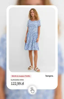 bonprix - gazetka promocyjna -20% na SUKIENKI + darmowa dostawa! od poniedziałku 04.05 do środy 06.05 - strona 12