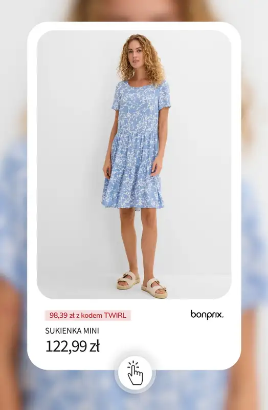 bonprix - gazetka promocyjna -20% na SUKIENKI + darmowa dostawa! od poniedziałku 04.05 do środy 06.05 - strona 12