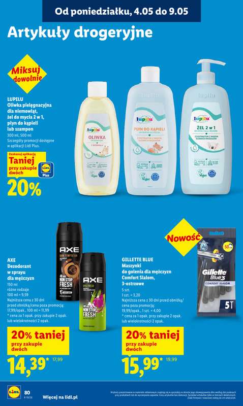 Lidl - gazetka promocyjna Oferta od poniedziałku od poniedziałku 04.05 do środy 06.05 - strona 84