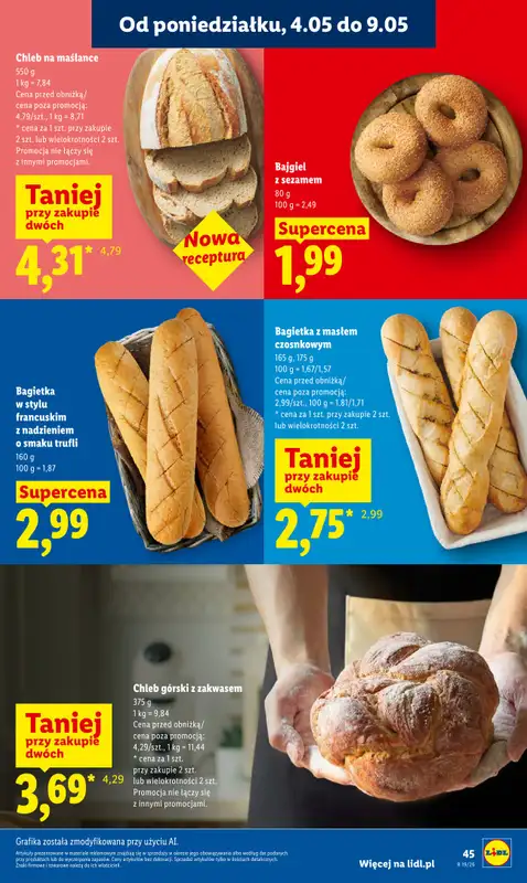 Lidl - gazetka promocyjna Oferta od poniedziałku od poniedziałku 04.05 do środy 06.05 - strona 45