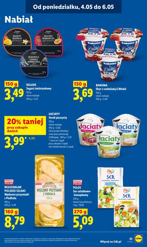 Lidl - gazetka promocyjna Oferta od poniedziałku od poniedziałku 04.05 do środy 06.05 - strona 51