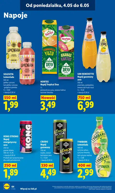 Lidl - gazetka promocyjna Oferta od poniedziałku od poniedziałku 04.05 do środy 06.05 - strona 66