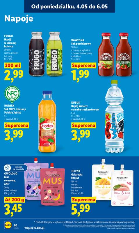 Lidl - gazetka promocyjna Oferta od poniedziałku od poniedziałku 04.05 do środy 06.05 - strona 68