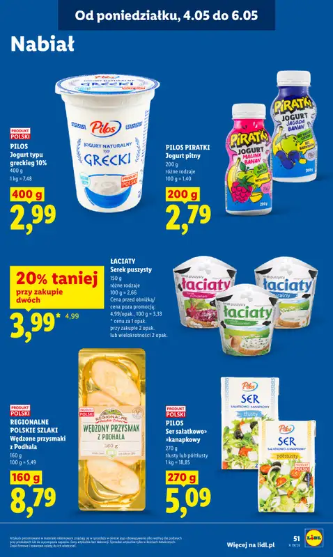 Lidl - gazetka promocyjna Oferta od poniedziałku od poniedziałku 04.05 do środy 06.05 - strona 51