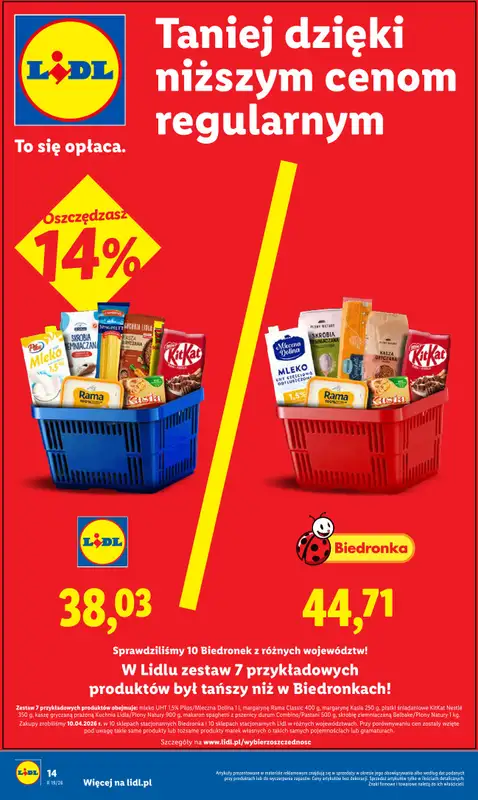 Lidl - gazetka promocyjna Oferta od poniedziałku od poniedziałku 04.05 do środy 06.05 - strona 14
