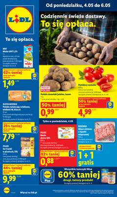 Lidl - gazetka promocyjna Oferta od poniedziałku od poniedziałku 04.05 do środy 06.05