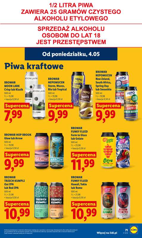 Lidl - gazetka promocyjna Oferta od poniedziałku od poniedziałku 04.05 do środy 06.05 - strona 75