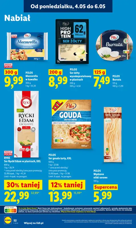 Lidl - gazetka promocyjna Oferta od poniedziałku od poniedziałku 04.05 do środy 06.05 - strona 52