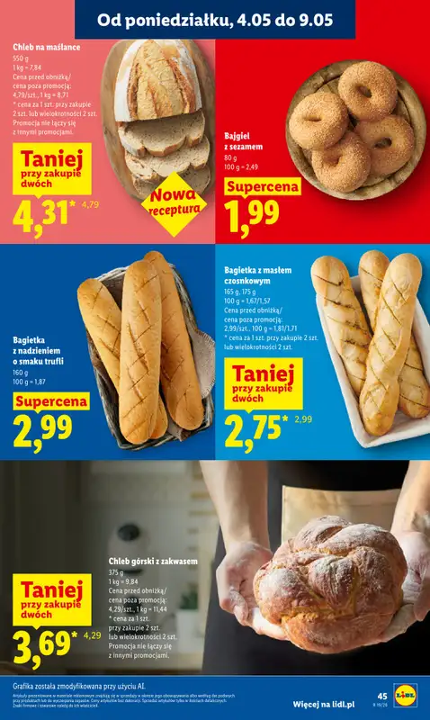 Lidl - gazetka promocyjna Oferta od poniedziałku od poniedziałku 04.05 do środy 06.05 - strona 45