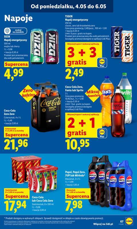 Lidl - gazetka promocyjna Oferta od poniedziałku od poniedziałku 04.05 do środy 06.05 - strona 69