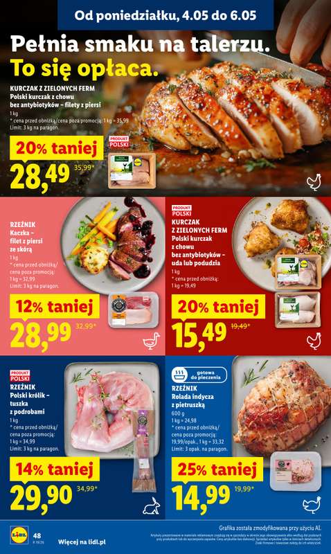 Lidl - gazetka promocyjna Oferta od poniedziałku od poniedziałku 04.05 do środy 06.05 - strona 48