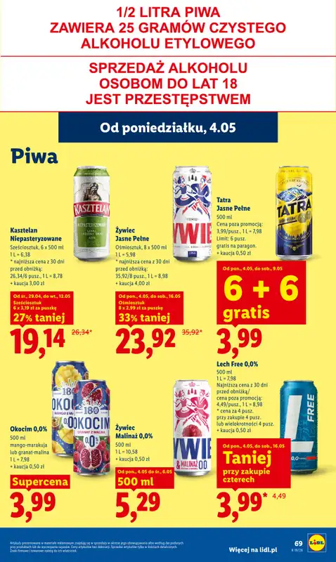 Lidl - gazetka promocyjna Oferta od poniedziałku od poniedziałku 04.05 do środy 06.05 - strona 73