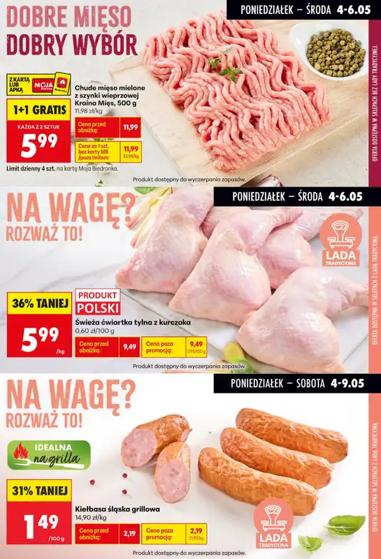 Biedronka - gazetka promocyjna Biedronkowe oszczędności od poniedziałku 04.05 do środy 06.05 - strona 4