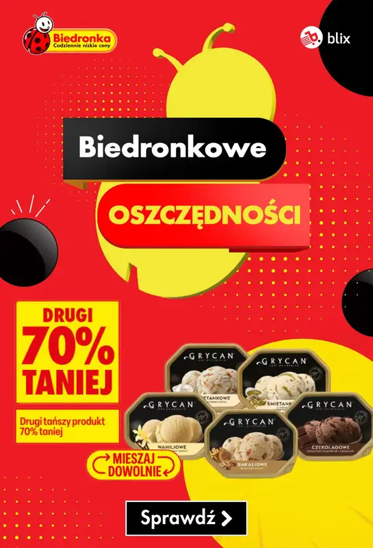Biedronka - gazetka promocyjna Biedronkowe oszczędności  