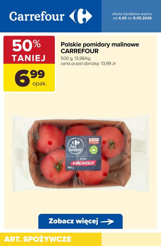 Carrefour - gazetka promocyjna Do -50% TANIEJ! od wtorku 05.05 do soboty 09.05 - strona 2