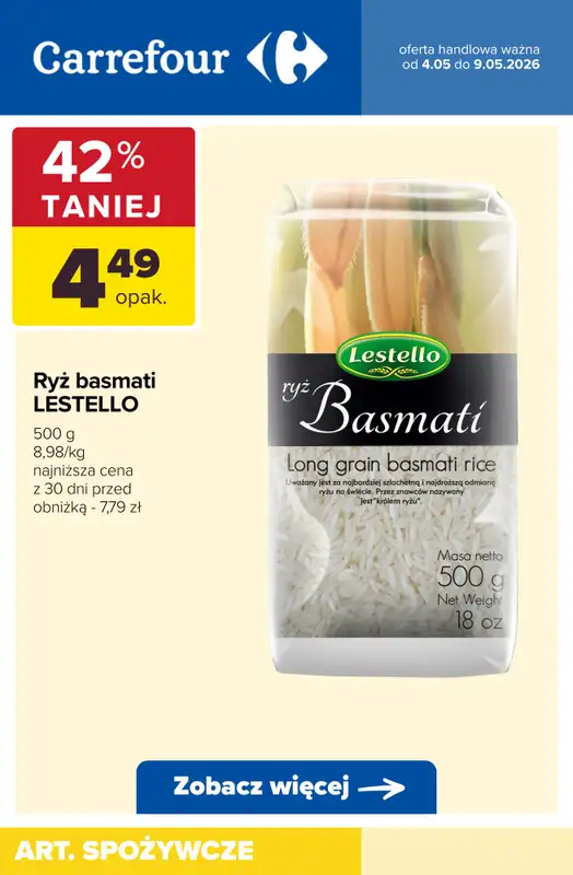 Carrefour - gazetka promocyjna Do -50% TANIEJ! od wtorku 05.05 do soboty 09.05 - strona 4