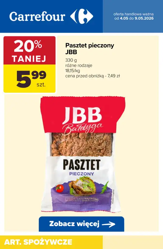 Carrefour - gazetka promocyjna Do -50% TANIEJ! od wtorku 05.05 do soboty 09.05 - strona 9