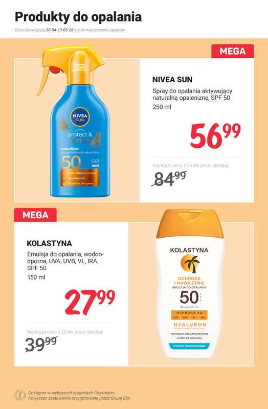 Rossmann - gazetka promocyjna Ochrona przeciwsłoneczna - PROMOCJE od poniedziałku 04.05 do środy 13.05 - strona 7