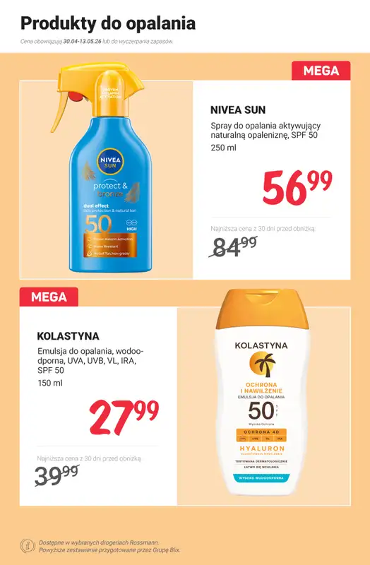 Rossmann - gazetka promocyjna Ochrona przeciwsłoneczna - PROMOCJE od poniedziałku 04.05 do środy 13.05 - strona 7
