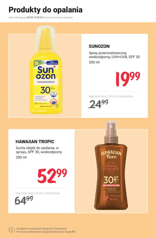 Rossmann - gazetka promocyjna Ochrona przeciwsłoneczna - PROMOCJE od poniedziałku 04.05 do środy 13.05 - strona 9