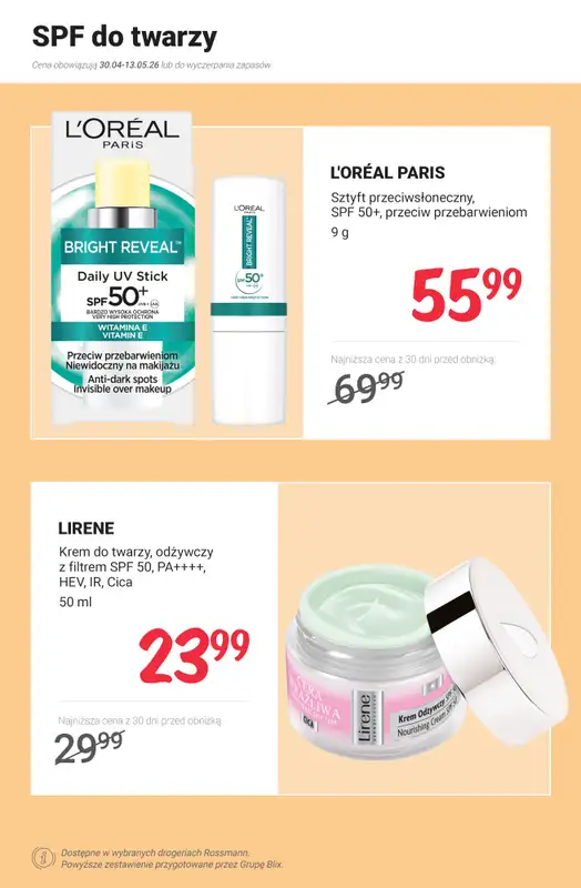 Rossmann - gazetka promocyjna Ochrona przeciwsłoneczna - PROMOCJE od poniedziałku 04.05 do środy 13.05 - strona 2