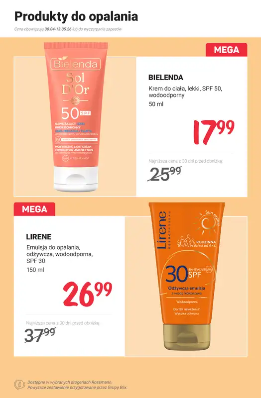Rossmann - gazetka promocyjna Ochrona przeciwsłoneczna - PROMOCJE od poniedziałku 04.05 do środy 13.05 - strona 8