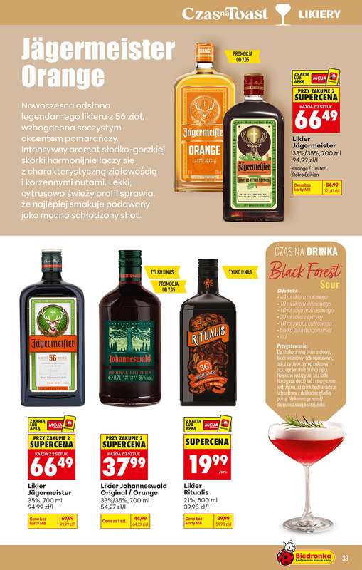 Biedronka - gazetka promocyjna Czas na Toast! od poniedziałku 04.05 do soboty 16.05 - strona 33