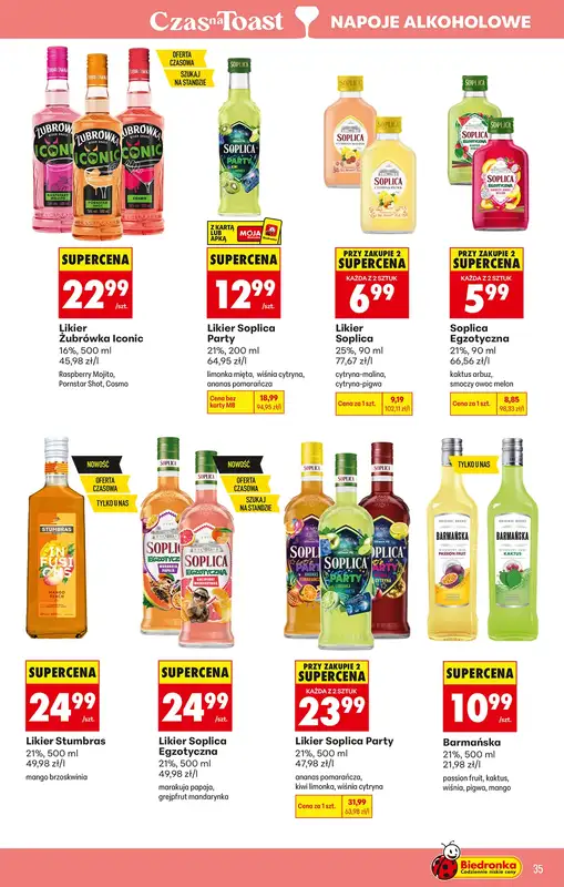 Biedronka - gazetka promocyjna Czas na Toast! od poniedziałku 04.05 do soboty 16.05 - strona 35